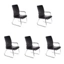 Ver imagem 1 de Kit 5 Cadeiras Escritório Fixa W-22 Store