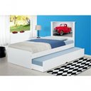 Ver imagem 3 de Cama Bibox Solteiro Carro Classic Red