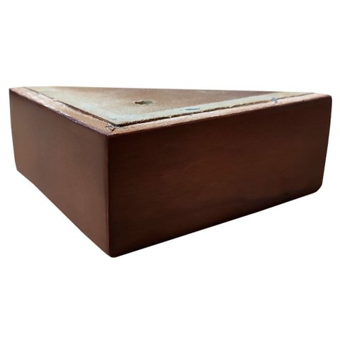 Pé de Madeira em L para Sofá 12cm - Mozzelar