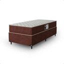 Ver imagem 7 de Cama Box Solteiro + Colchão Prime Espuma D45 Marrom Suede Marrom/marrom