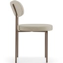 Ver imagem 6 de Kit 04 Cadeiras Decorativa Estofada para Sala de Jantar Melina Base Arena L02 Linho Bege - Lyam Deco