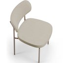 Ver imagem 3 de Kit 04 Cadeiras Decorativa Estofada para Sala de Jantar Melina Base Arena L02 Linho Bege - Lyam Deco