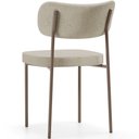 Ver imagem 7 de Kit 04 Cadeiras Decorativa Estofada para Sala de Jantar Melina Base Arena L02 Linho Bege - Lyam Deco