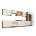 Ver imagem 3 de Cozinha Modulada 11 Peças 15 Portas 6 Gavetas com Divisor de Talheres 1 Nicho para Forno Viena Edez