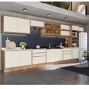 Ver imagem 1 de Cozinha Modulada 11 Peças 15 Portas 6 Gavetas com Divisor de Talheres 1 Nicho para Forno Viena Edez