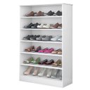 Ver imagem 4 de Guarda-Roupa Roupeiro 2 Porta e Gavetas + Cômoda Ludi MDF + Sapateira Bella