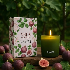 Vela Aromática Figo Verde 190g para Presente