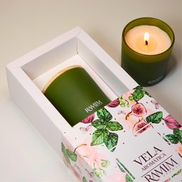 Vela Aromática Figo Verde 190g para Presente - 6