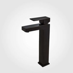 Misturador Monocomando para Lavatório Mesa Cuba de Apoio Flaunt Preto Fosco Perflex - 1