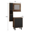 Ver imagem 5 de Gabinete para Banheiro com Armário Suspenso e Espelheira Kira 