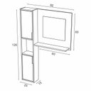 Ver imagem 7 de Gabinete para Banheiro com Armário Suspenso e Espelheira Kira 