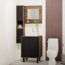 Ver imagem 1 de Gabinete para Banheiro com Armário Suspenso e Espelheira Kira 