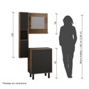 Ver imagem 4 de Gabinete para Banheiro com Armário Suspenso e Espelheira Kira 