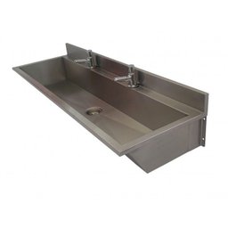 Lavatório Coletivo com 2 Torneiras 1,20m - Construinox - 3