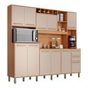 Ver imagem 1 de Kit Cozinha Compacta Petra Cinamomo Off White - Valdemóveis