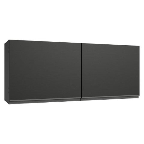Armário Aéreo 120 Cm 2 Portas Preto Nice Madesa Preto