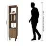 Estante Multiuso Livreiro 35cm 01 porta MLT2039 Estilare - Estilare Madeirado - 5