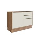 Ver imagem 5 de Cozinha Modulada 5 Peças 8 Portas 3 Gavetas com Divisor de Talheres Viena Bege/Louro Freijó/Argila