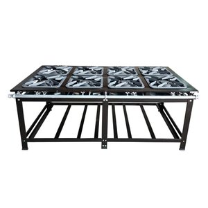 Fogão para Cozinha Industrial 8 Bocas Queimado com Chama Dupla 40 Cm Sebem