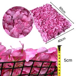 6 Painéis de Parede para Jardim Vertical 60x40 Flores Artificiais para Sala e Escritório - 3