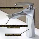 Ver imagem 3 de Torneira Banheiro Lavabo Lavatório Metal Inox Bica Baixa F64