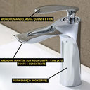 Ver imagem 3 de Torneira Banheiro Lavabo Lavatório Metal Inox Bica Baixa F64