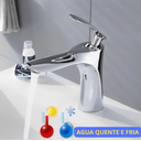Ver imagem 1 de Torneira Banheiro Lavabo Lavatório Metal Inox Bica Baixa F64