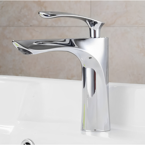 Torneira Banheiro Lavabo Lavatório Metal Inox Bica Baixa F64