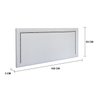 Cabeceira Queen Reta Luxo Estofada Com Tachas - Corino Branco - 1