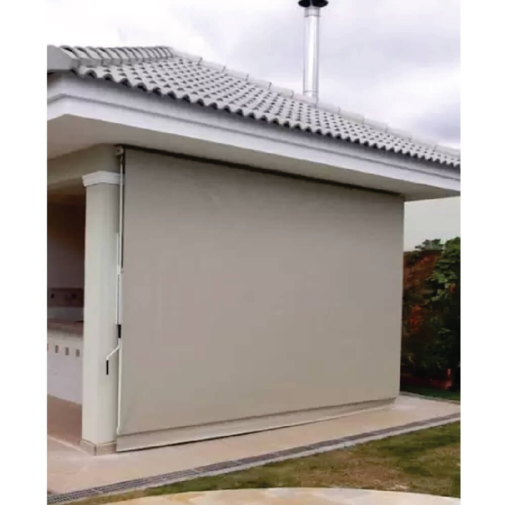 Toldo Cortina Bege - 1,60m x 2,70m - kit completo - 3