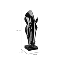 Ver imagem 4 de Escultura Estátua Decorativa Cabeça de Cavalo Média 80cm:preto Brilho
