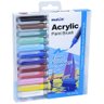Marcador Artistico Acrylic Brush 12 Cores Vivas Estojo - 2