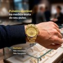 Ver imagem 2 de Relógio Masculino Spaceman Kit 3 Analógico Aço Inox LED Dourado Prata Orizom
