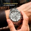 Ver imagem 7 de Relógio Masculino Spaceman Kit 3 Analógico Aço Inox LED Dourado Prata Orizom
