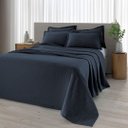 Ver imagem 4 de Kit Colcha Queen Döhler Provença Azul Marinho 3 Peças