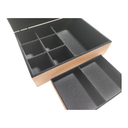 Ver imagem 7 de Caixa para 6 Relógios e Joias e Biju Flocado em Preto Josely Flocados Caixa para 06 Relógios e Joias