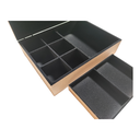 Ver mais imagens de Caixa para 6 Relógios e Joias e Biju Flocado em Preto Josely Flocados Caixa para 06 Relógios e Joias