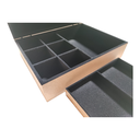 Ver imagem 6 de Caixa para 6 Relógios e Joias e Biju Flocado em Preto Josely Flocados Caixa para 06 Relógios e Joias