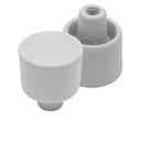 Ver imagem 3 de Puxador Yuma Ponto 19mm Branco Fosco - Torralba