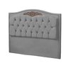 Cabeceira Kate para Cama King 1,95 Veludo Cinza Claro Bz Home Decor - 2