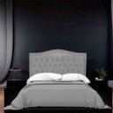 Ver imagem 6 de Cabeceira Kate para Cama King 1,95 Veludo Cinza Claro Bz Home Decor