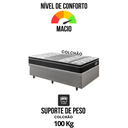 Ver imagem 7 de Cama Box Solteiro Baú Courino Linho Cinza com Colchão Gransleep Molas Verticoil Ecoflex 88x188