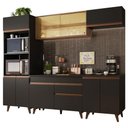 Ver imagem 1 de Armário de Cozinha Reims 260002 com Balcão Preto Rustic