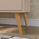 Ver imagem 3 de Aparador Buffet Pequeno Balcão Armário Cozinha 3 Portas Prateleira Cantinho Café Sala Estar Retrô