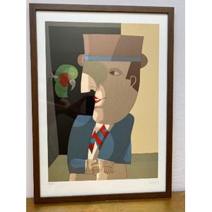 Quadro Decorativo Conversa com Papagaio de Inos Corradin