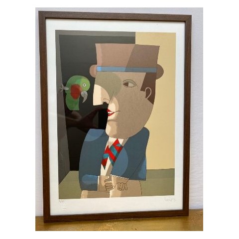 Quadro Decorativo Conversa com Papagaio de Inos Corradin