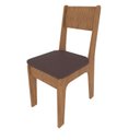 Ver imagem 2 de Kit 2 Cadeiras para Cozinha Marrom/Freijó