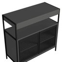 Ver imagem 3 de Gabinete de Banheiro 80cm Industrial para Cuba Liny Grafite Z54 - Mpozenato