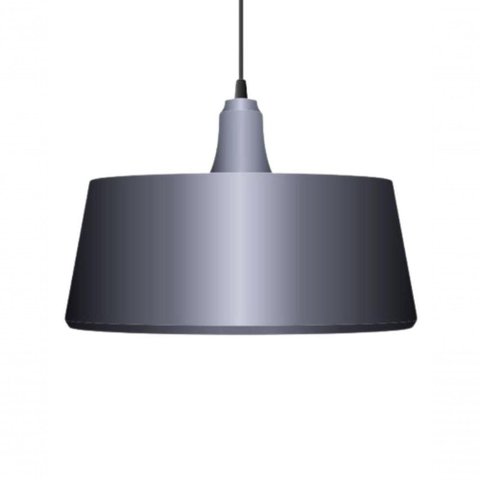 Luminária Pendente de Mesa Retrolux Moderna Elegante Prata Prata