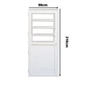 Ver imagem 4 de Porta de Alumínio Lambri Basculante 210x90cm Magnum Atlântica